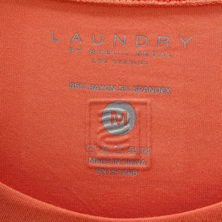 Size M LAUNDRY Orange Knit Cardigan