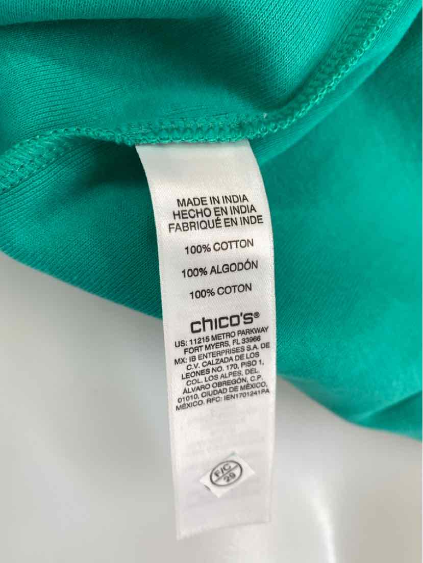 Size L Chico's Green Shirt