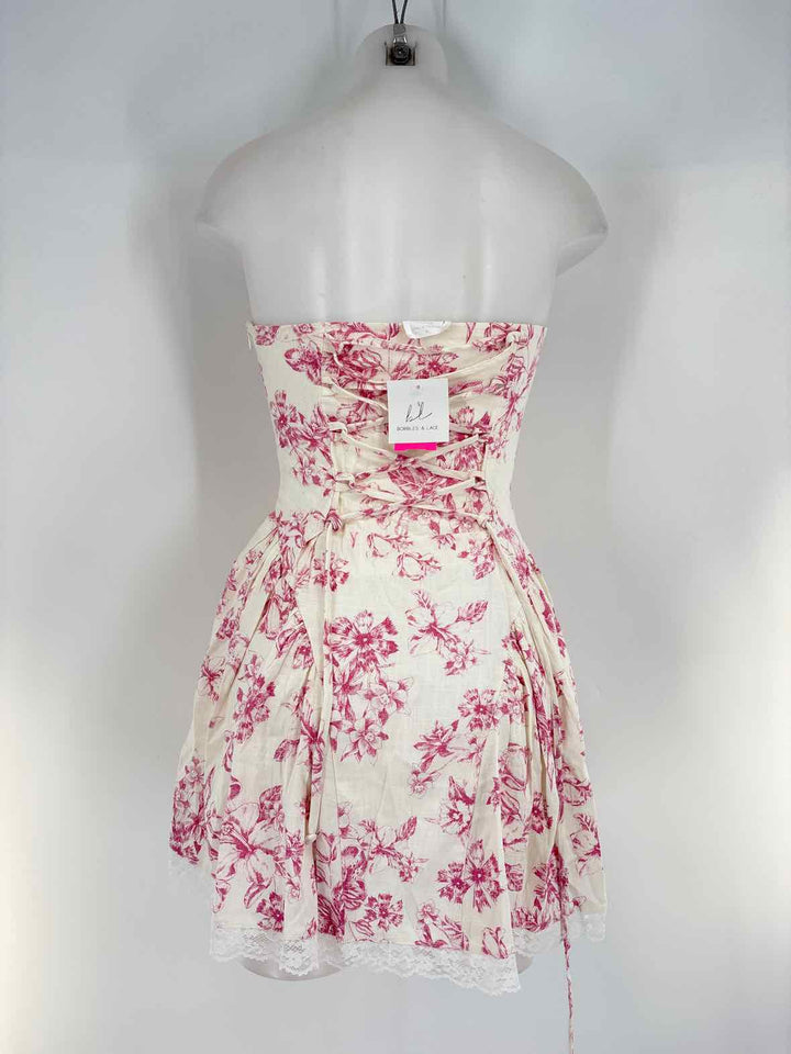 Size M PINK PRINT Dress
