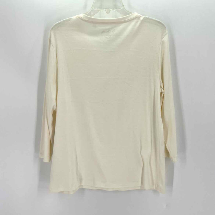 Size XL Chico's Cream Knit Shirt