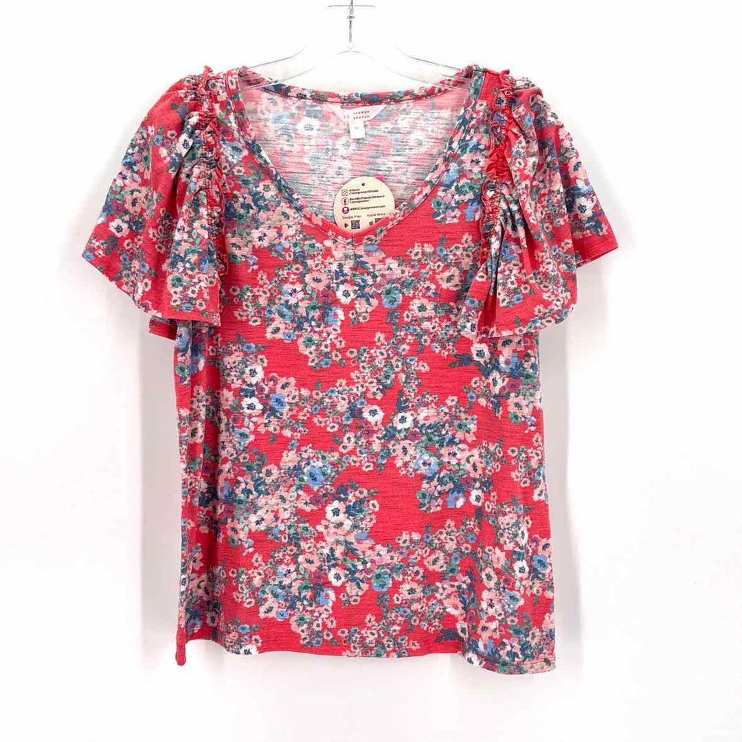 Size M LAUREN CONRAD Red Knit Shirt