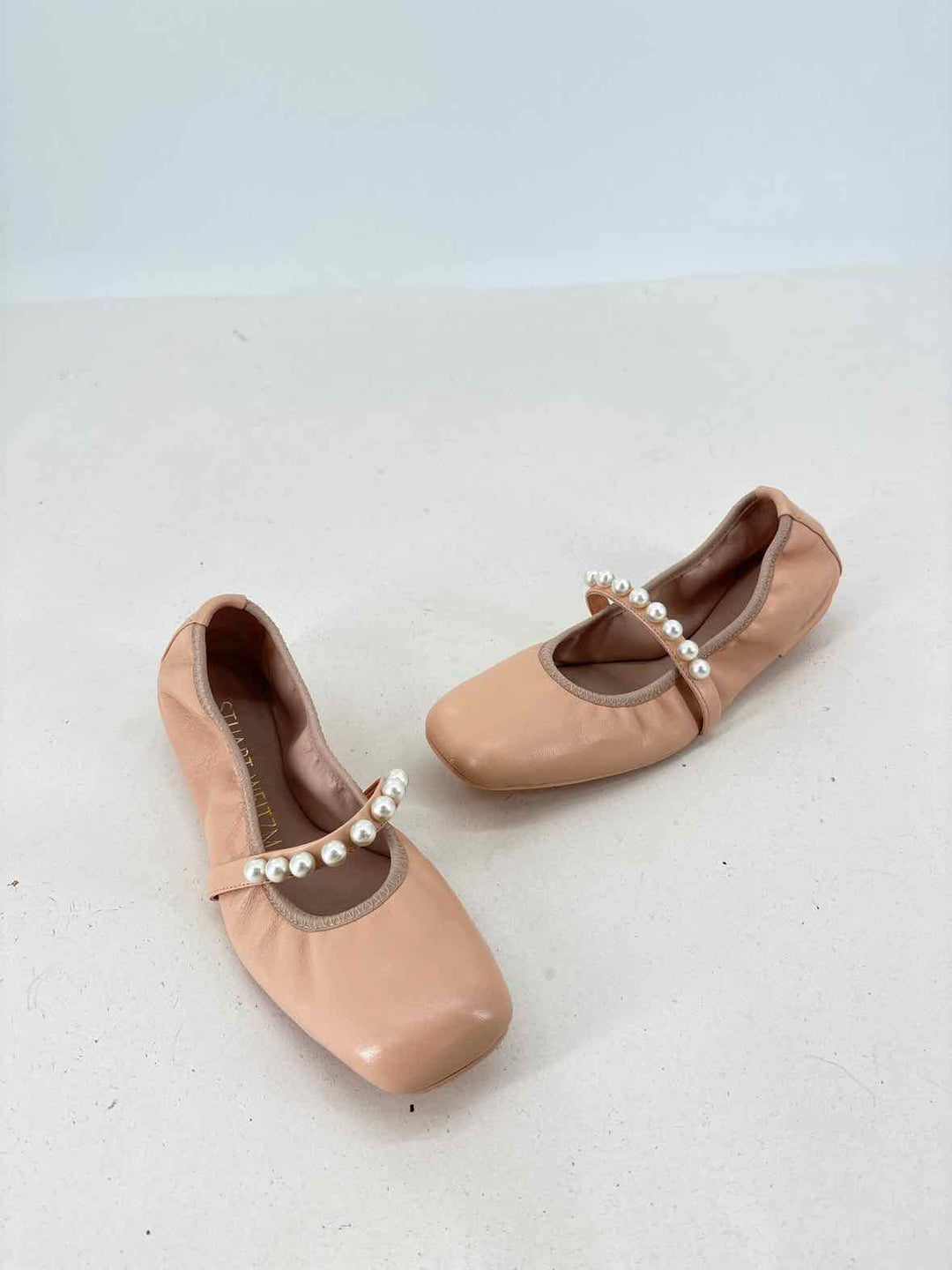Shoe Size 7 Stuart Weitzman Pink Leather Flats