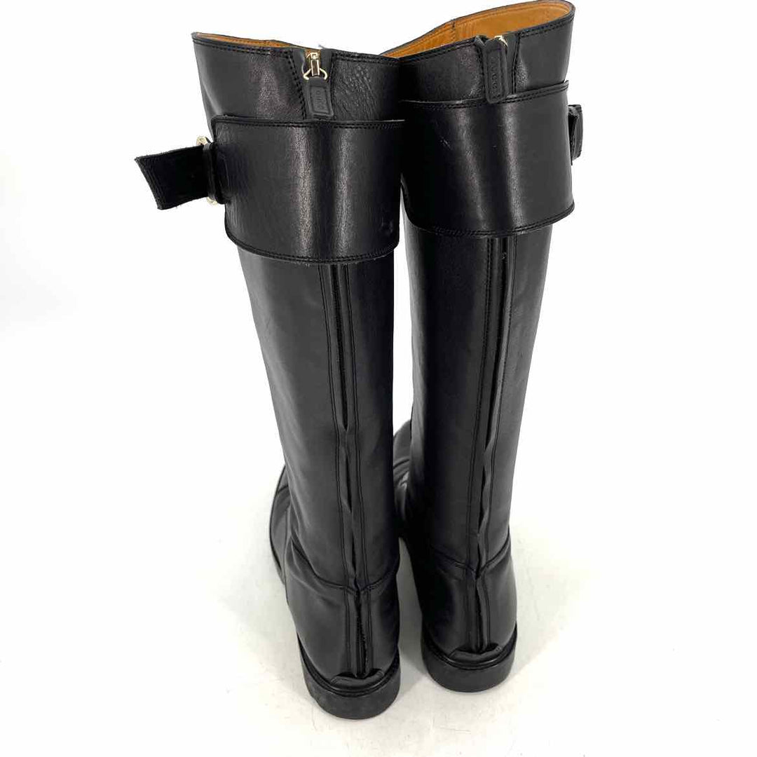 Shoe Size 9 Gucci Black Leather Luxury - Boots