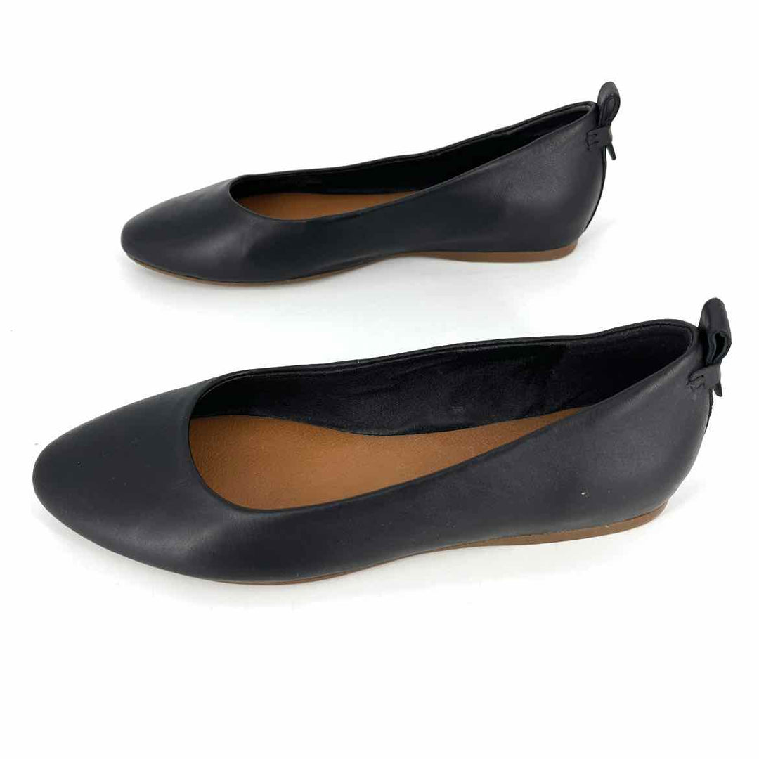 Shoe Size 8 LUCKY Black Leather Flats