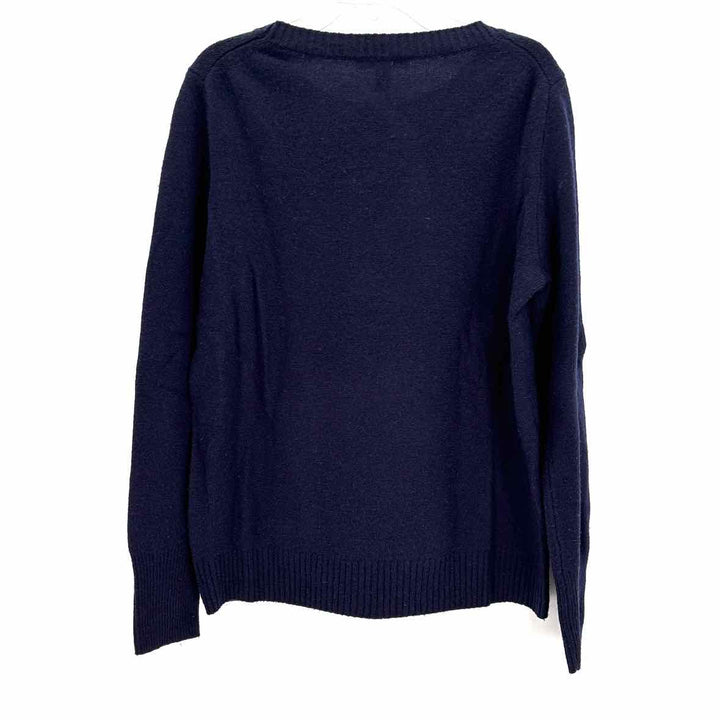 Size M J Crew Navy Print Sweater