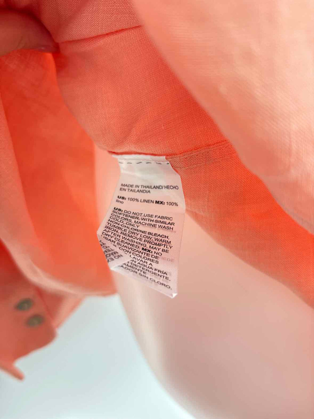 Size 12 Chico's Orange Shirt