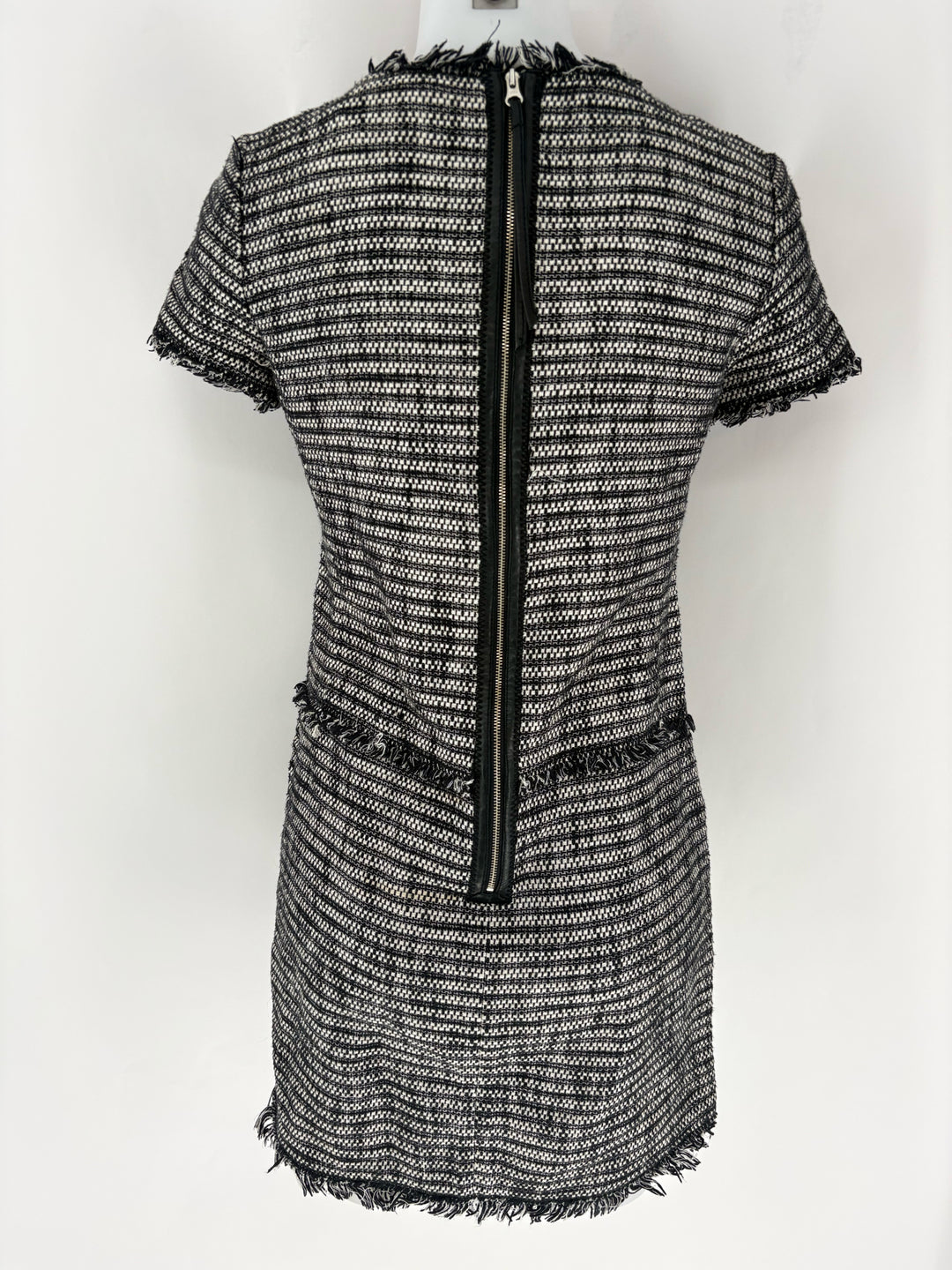 Size 4 REBECCA MINKOFF Black Tweed Dress