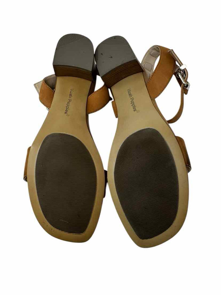 Shoe Size 9 Hush Puppies Tan Leather Sandals