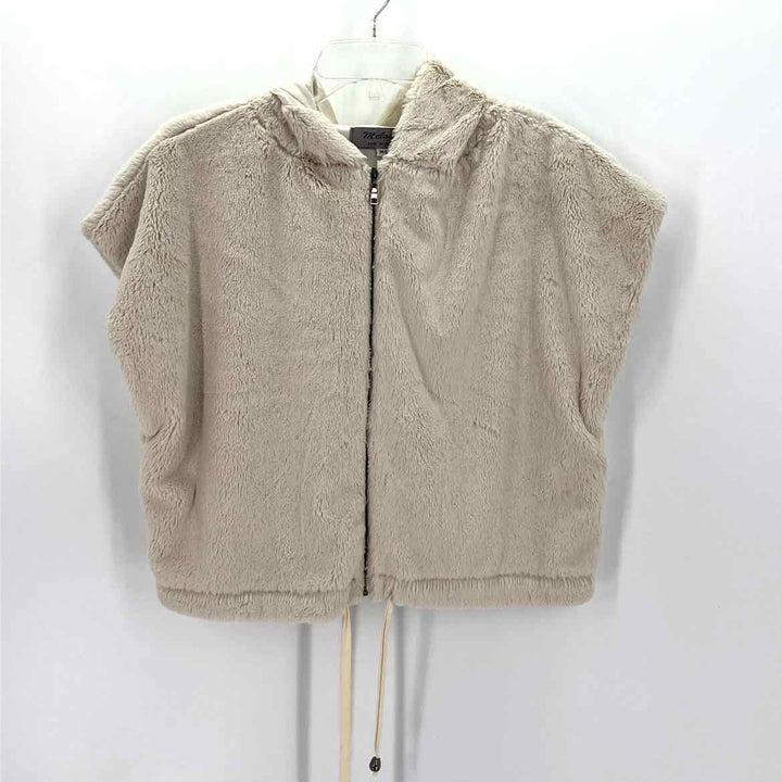 Size M/L Cream Faux Fur Vest