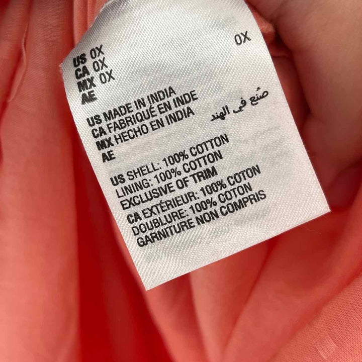 Size 0X Peach Dress