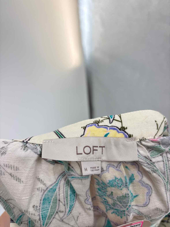 Size M LOFT Multi-Color Dress