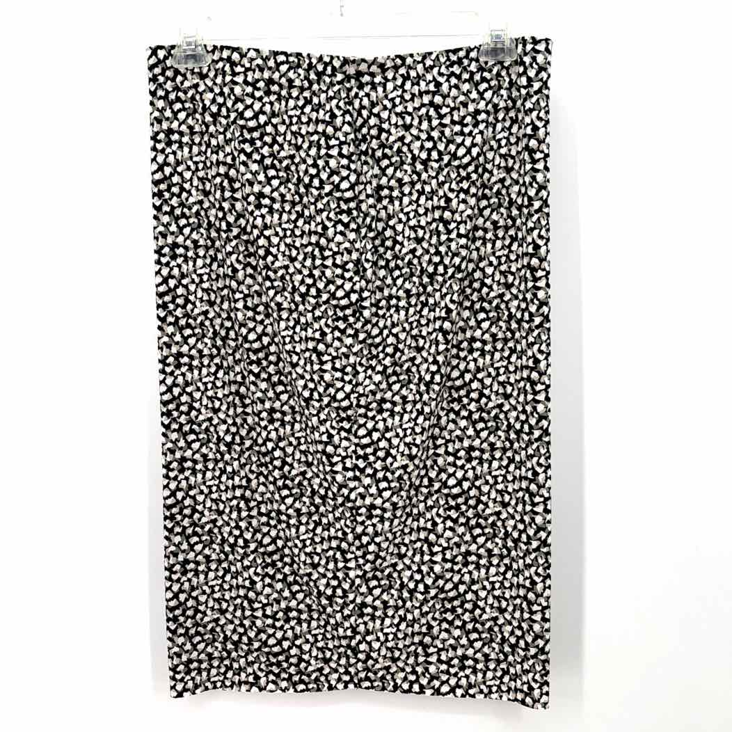 Size L Vince Camuto Black Print Skirt