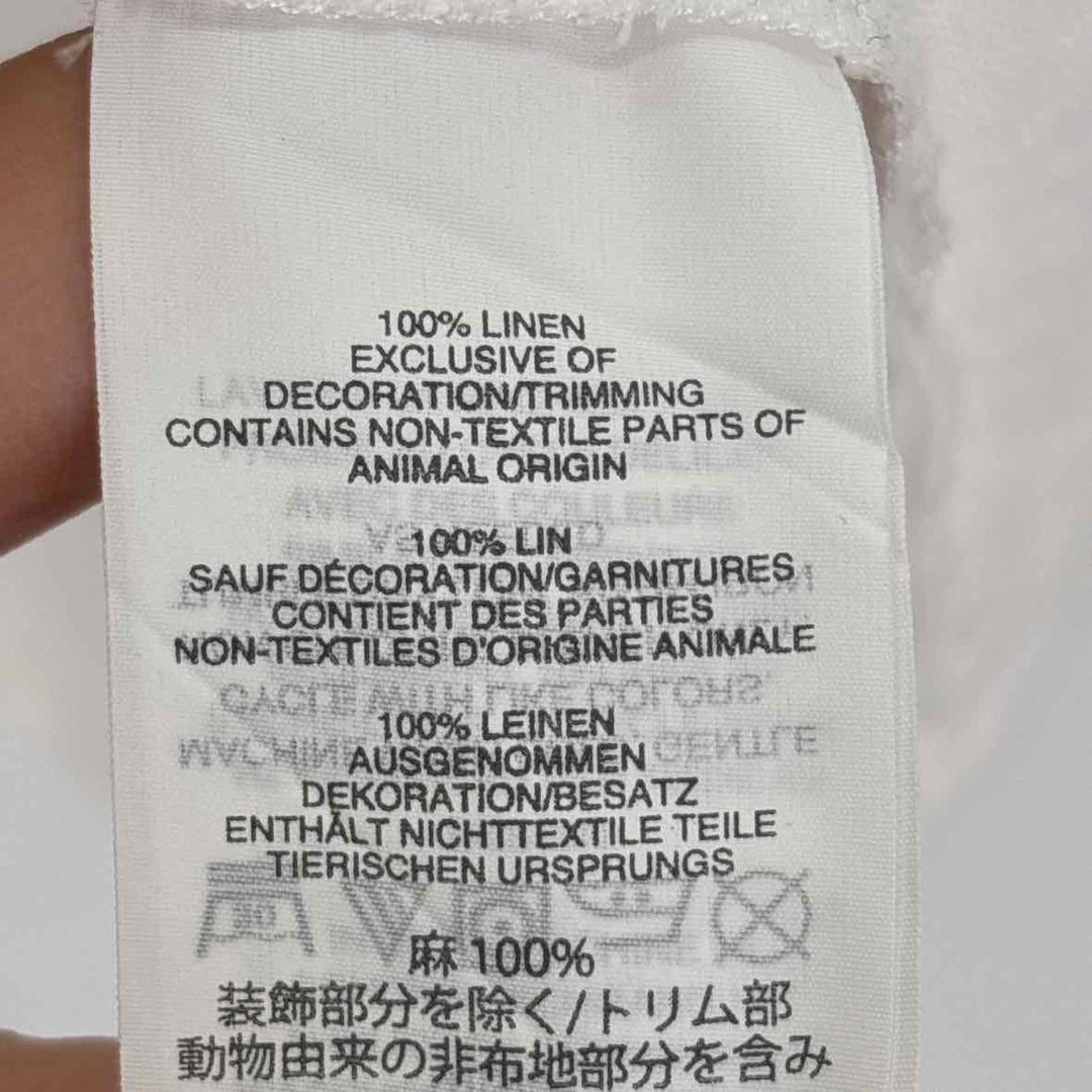 Size 12 J Crew White Linen Shirt