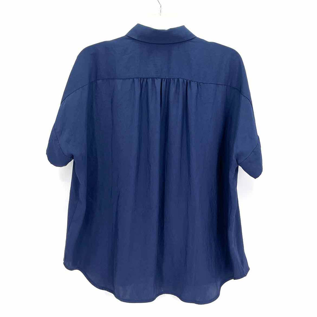 Size 12 EVERLANE Navy Shirt