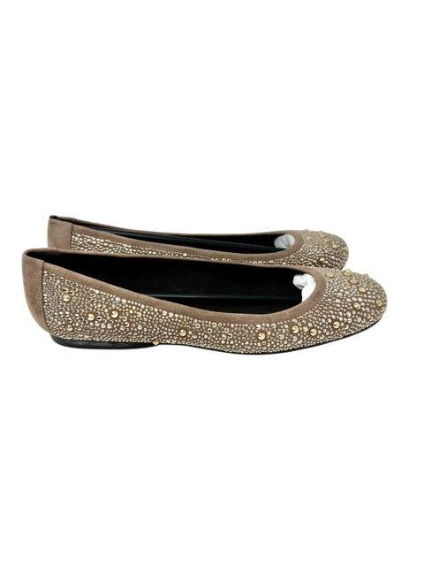 Shoe Size 8.5 Stuart Weitzman Tan Suede Flats