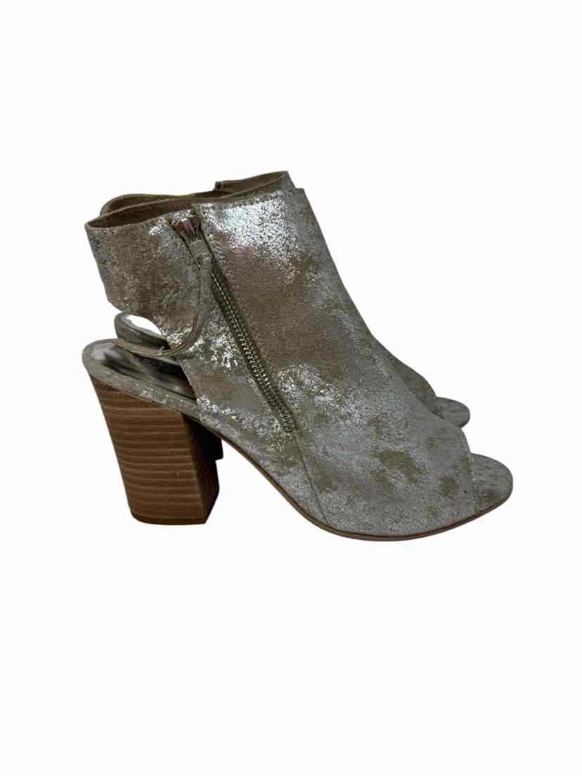 Shoe Size 8 DIBA Silver Leather Boots