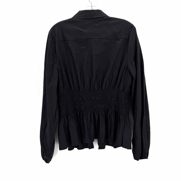 Size XL White House Black Market Black Cotton Shirt