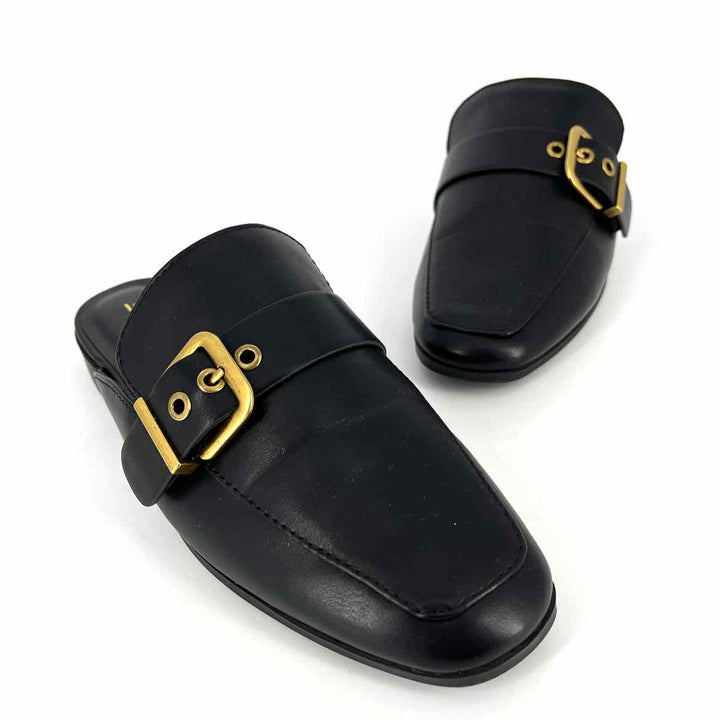 Shoe Size 8 SODA Black Faux Leather Loafers