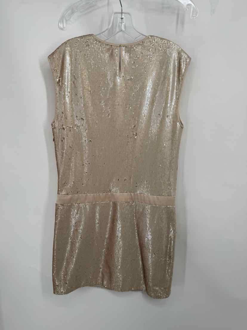 Size 10 HALSTON Gold Dress
