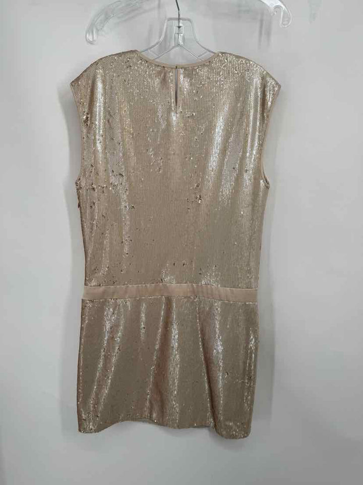Size 10 HALSTON Gold Dress