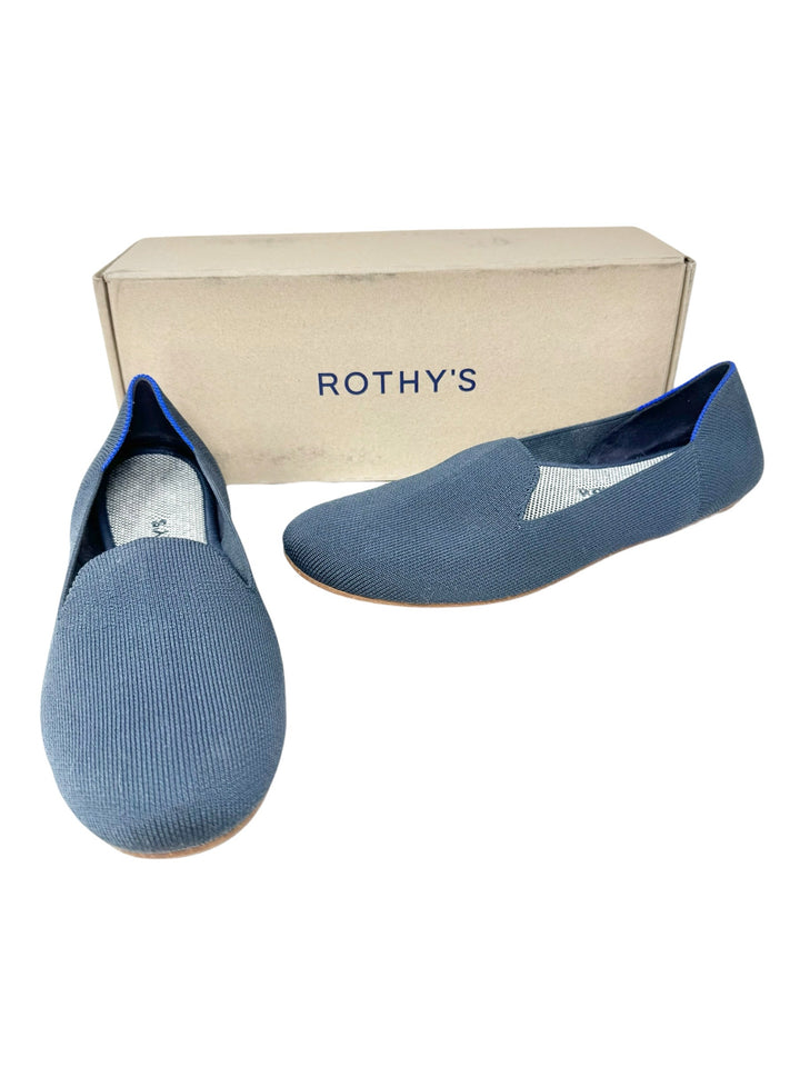 Shoe Size 9.5 ROTHY'S Navy Knit Flats