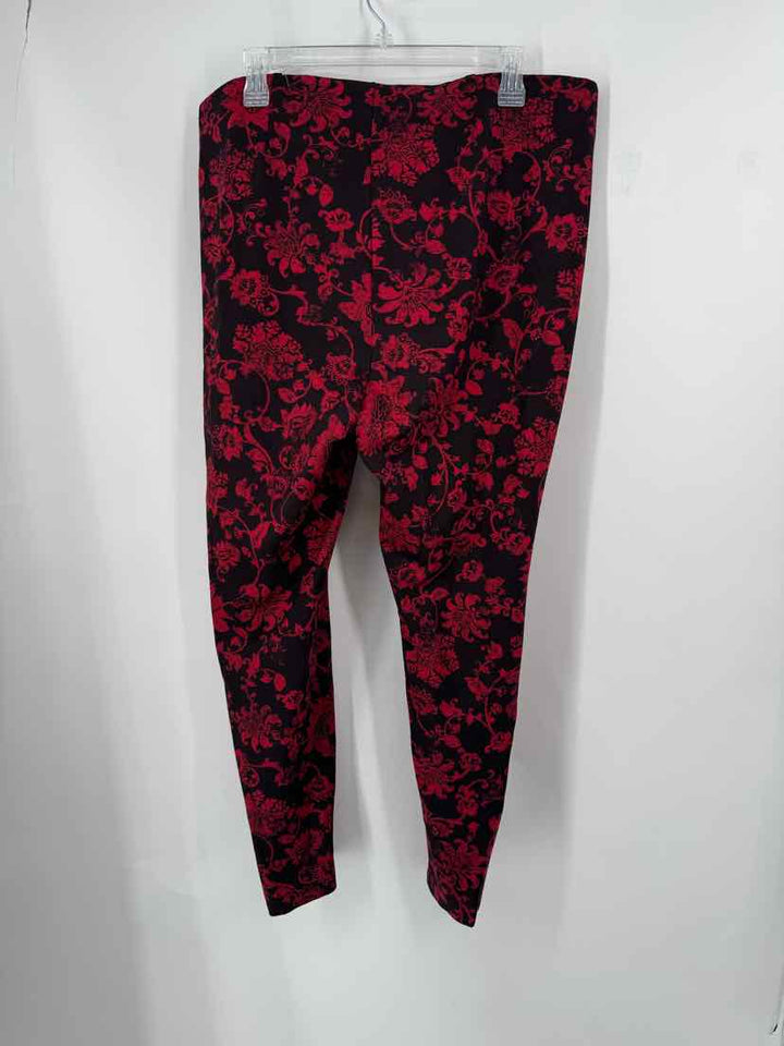 Size 16 Chico's Black Print Pants