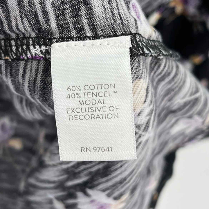 Size M J JILL Black Cotton Tencel Shirt