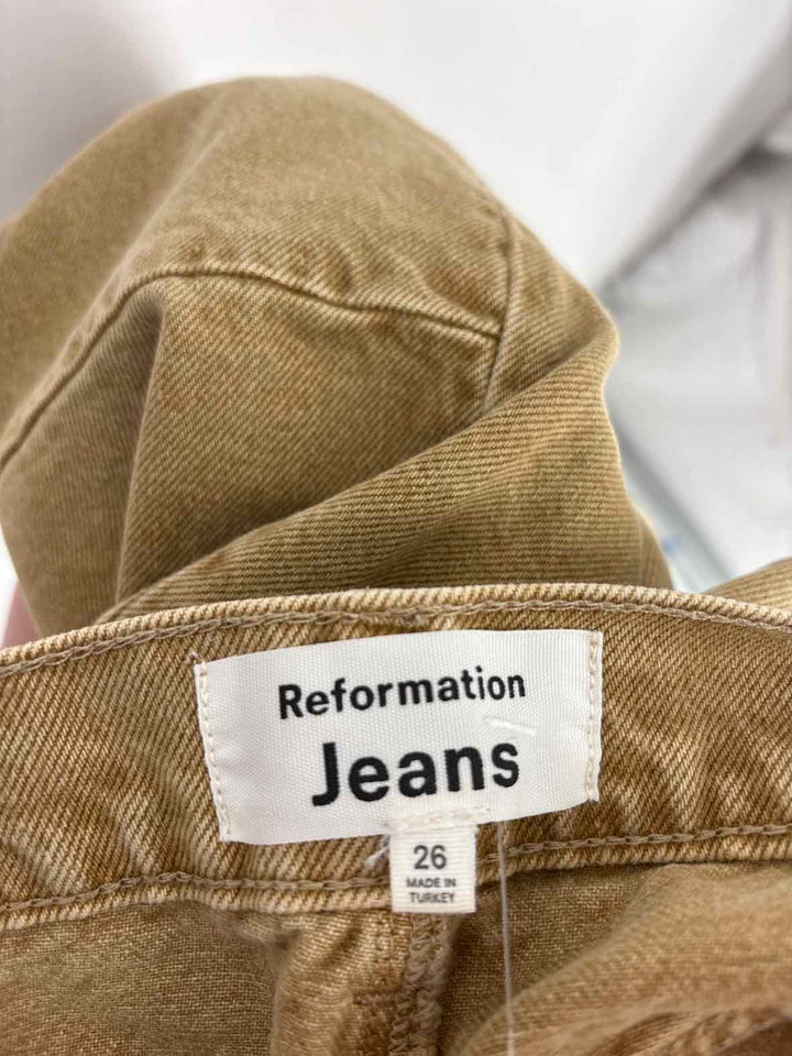 Size 26 REFORMATION Brown Skirt