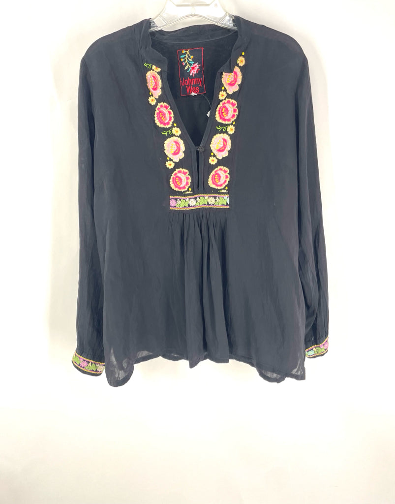 Size M Johnny Was Black Shirt
