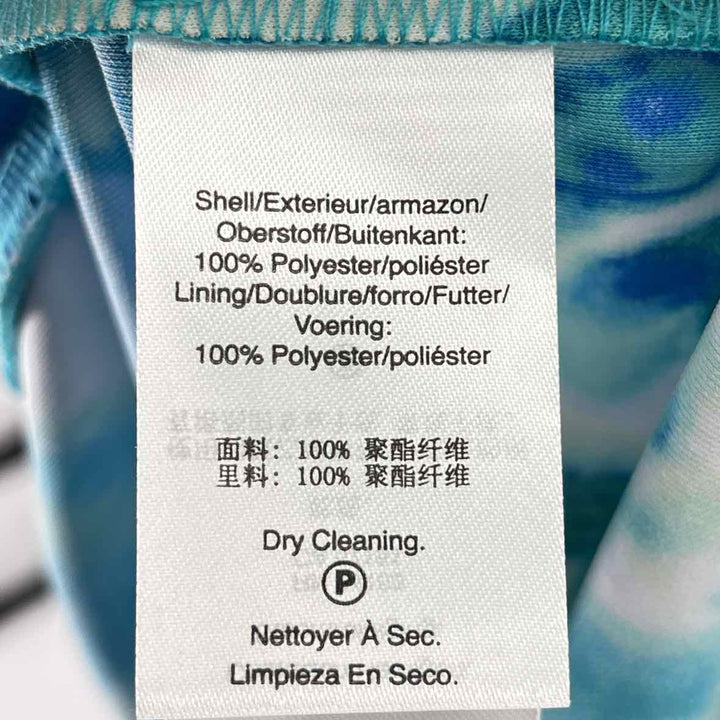 Size 6 DKNY Blue Print Dress