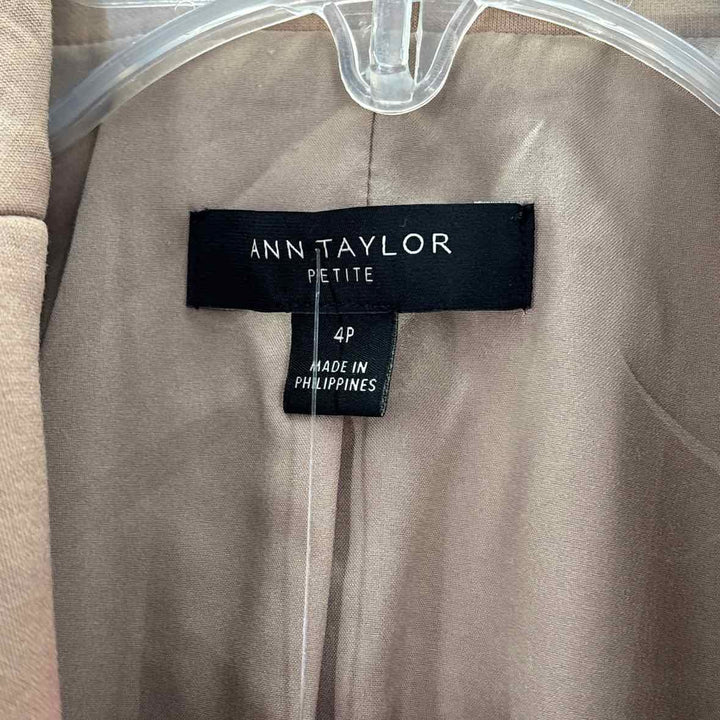 Size 4P Ann Taylor Tan Blazer