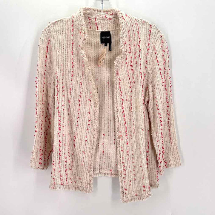 Size L NIC + ZOE Cream Knit Jacket