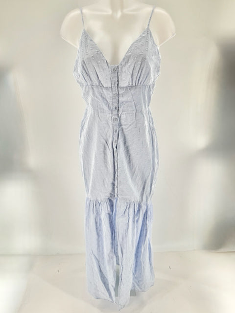 Size L MAJORELLE Blue Cotton Dress