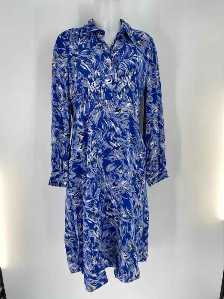 Size 8 HOBBS Blue Print Dress