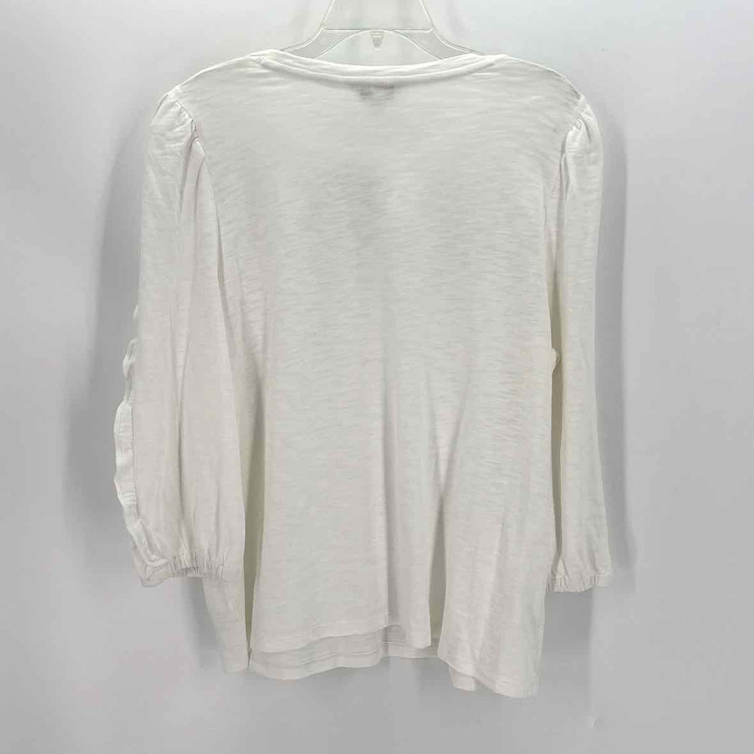 Size XL CROWN & IVY White Cotton Modal Shirt