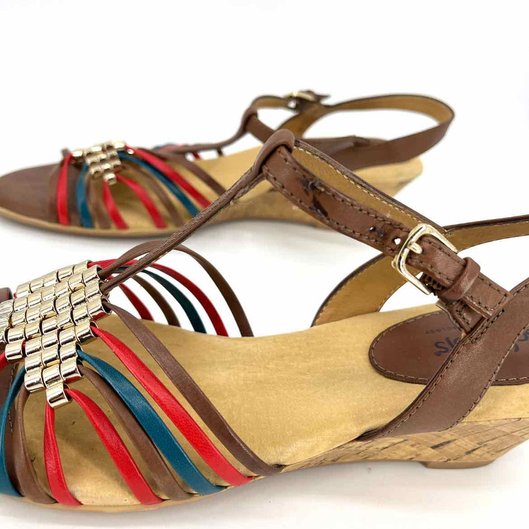 Shoe Size 8 Multi-Color Sandals