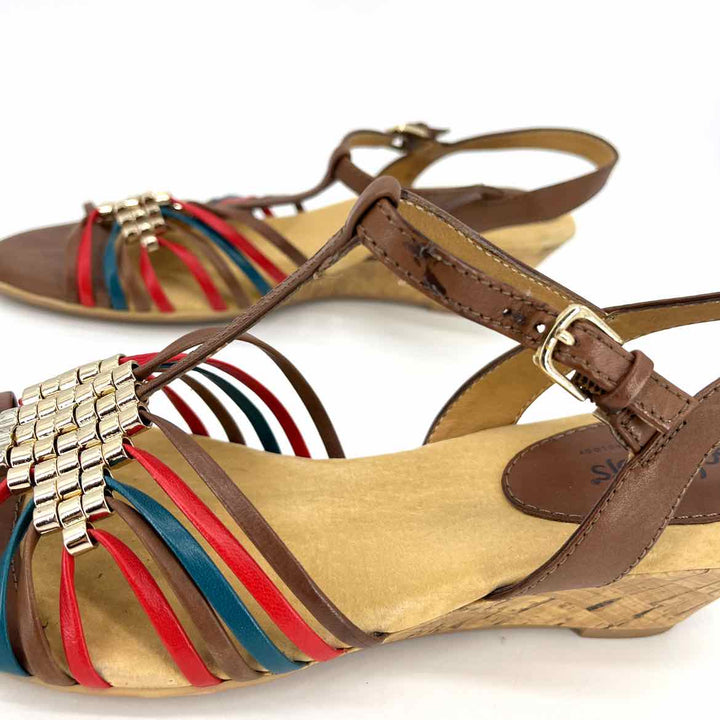 Shoe Size 8 Multi-Color Sandals