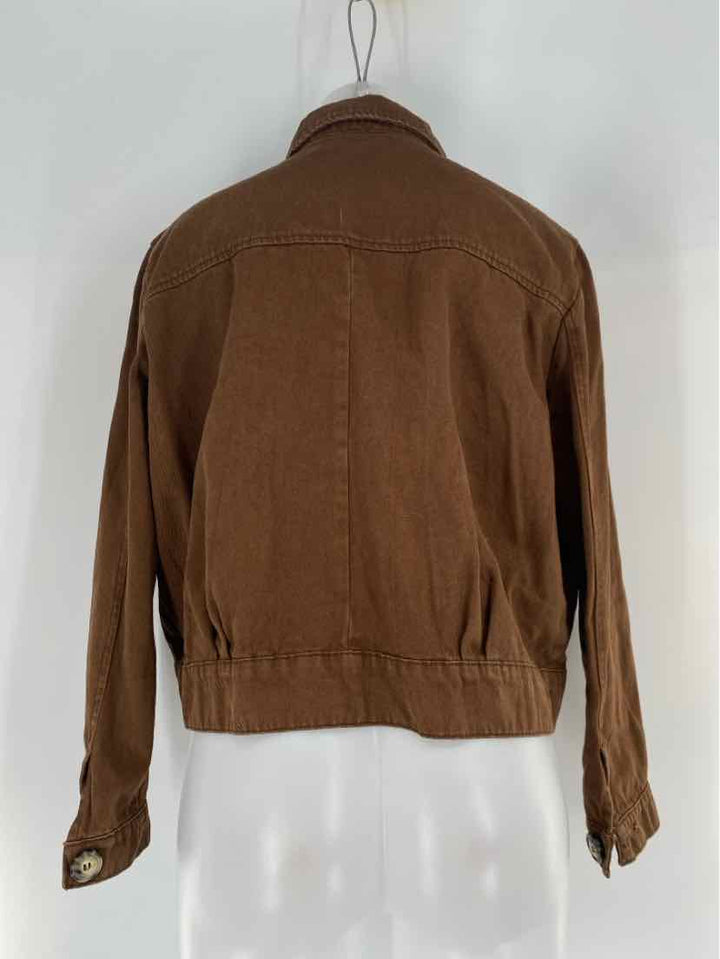 Size M FREE PEOPLE Brown Jacket