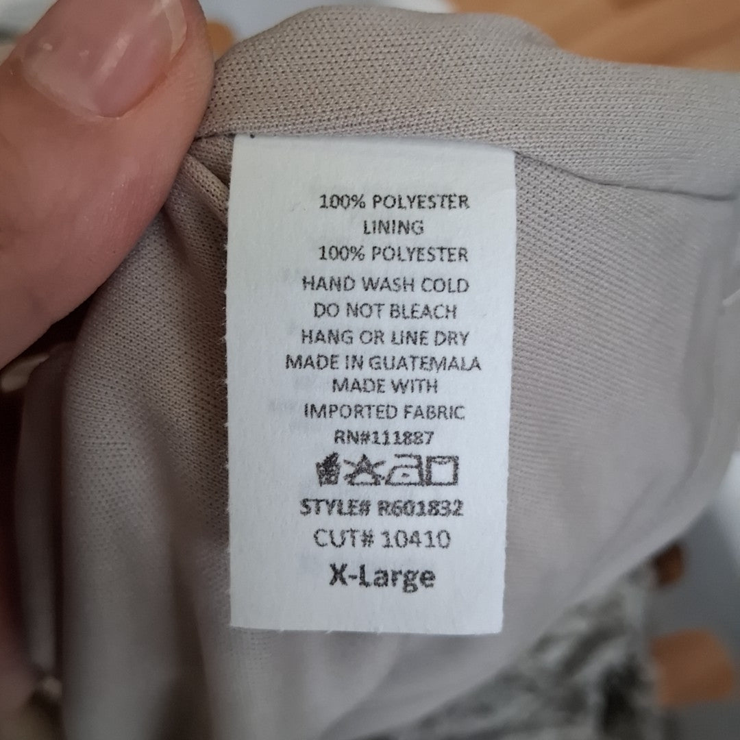 Size XL Brown Print Dress