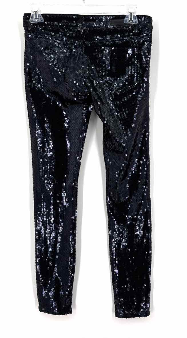 Size 25 BLANK NYC Black Sable Sequined Pants