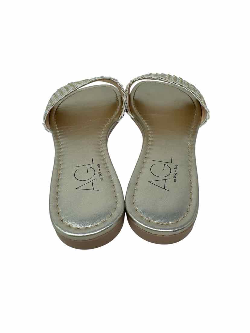 Shoe Size 39 AGL Silver Sandals