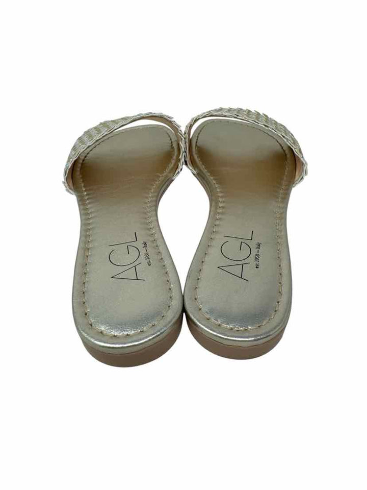 Shoe Size 39 AGL Silver Sandals