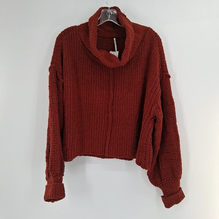 Size S WE THE FREE Burgundy Knit Sweater