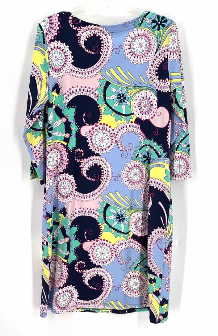 Size L Talbots Multi-Color Dress