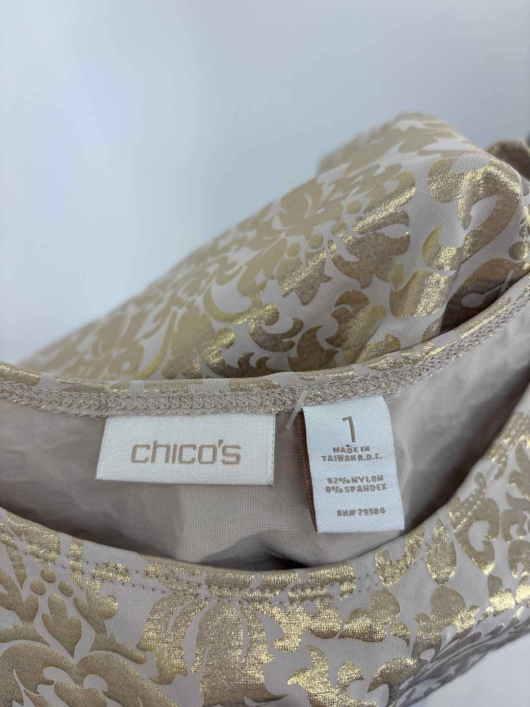 Size M Chico's Gold Shirt