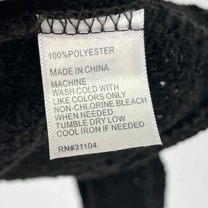 Size XL NEW DIRECTION Black Velour Sweater