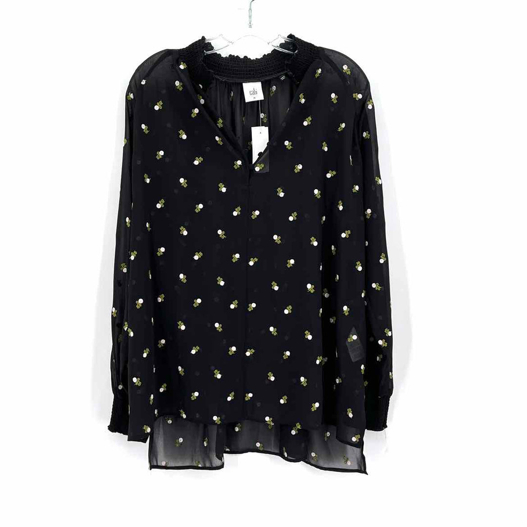Size M CABI Black Print Shirt