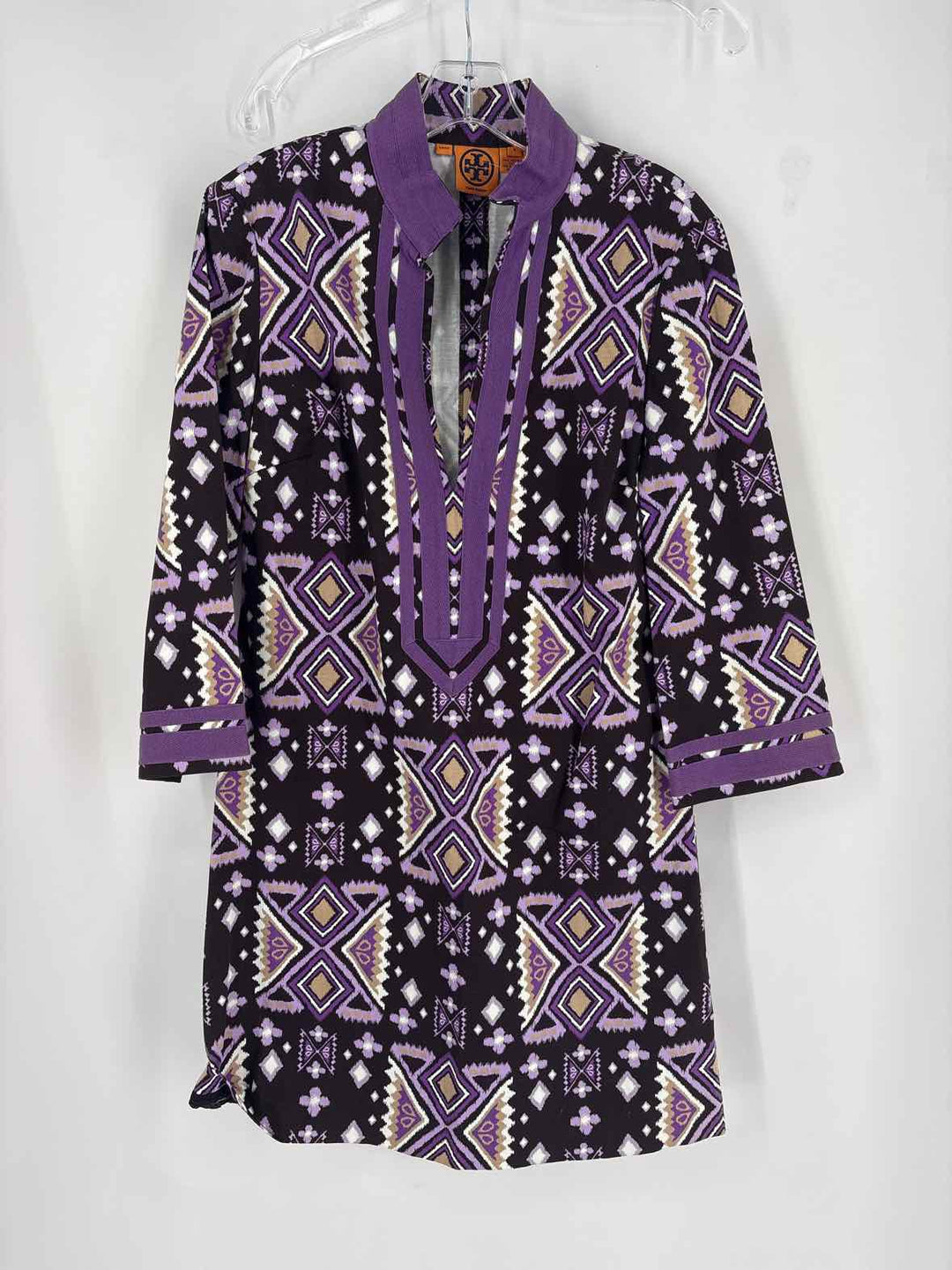 Size 8 Tory Burch Purple Print Dress