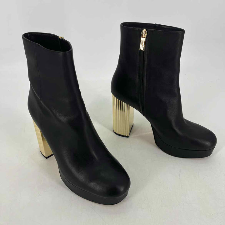 Shoe Size 10 Michael Kors Black Leather Boots