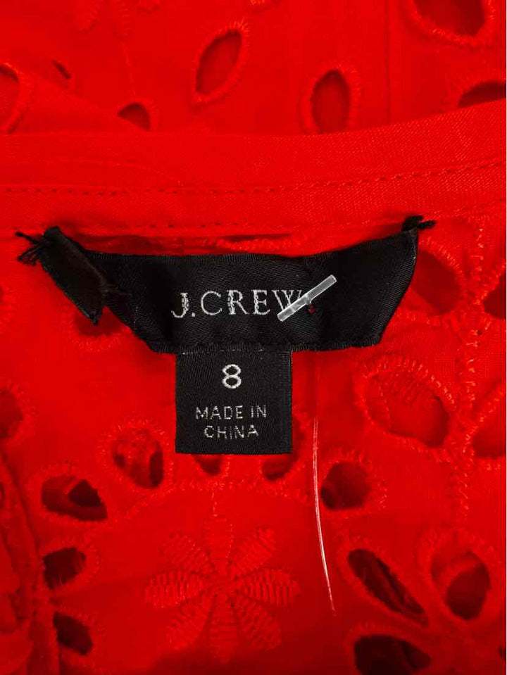 Size 8 J Crew Red Dress